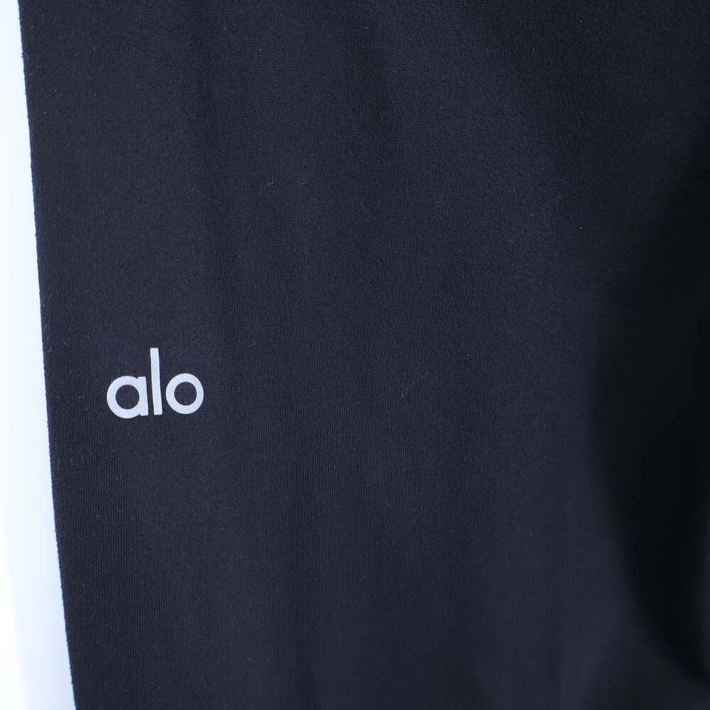 ALO Ankle Zip Tapered Pants Black Lightweight Pull On Active Women's S - Picture 7 of 8